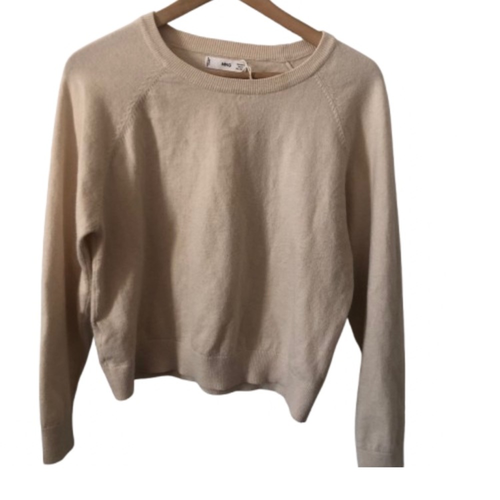 Mango Cream Crewneck Sweater